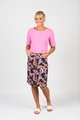 VASSALLI PRINTED LIGHTWEIGHT SKIRT WITH CENTRE BACK VENT