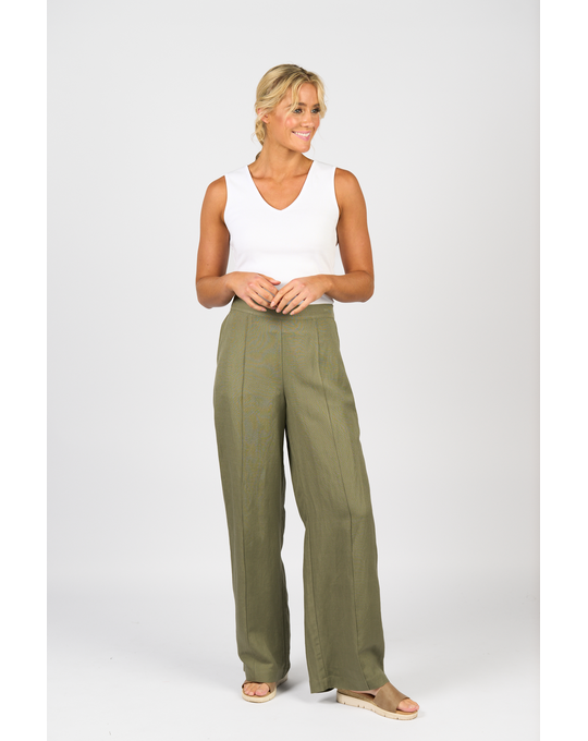 VASSALLI WIDE LEG FULL LENGTH PULL ON PANT