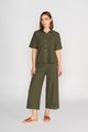 VASSALLI SHORT SLEEVE BUTTON UP SHIRT WITH SLEEVE TRIM