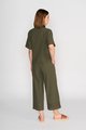 VASSALLI SHORT SLEEVE BUTTON UP SHIRT WITH SLEEVE TRIM