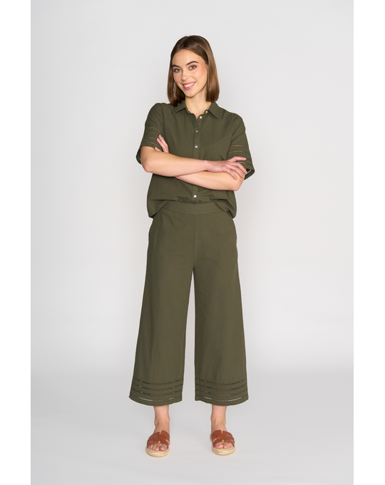 VASSALLI WIDE LEG 7/8 LENGTH PULL ON PANT