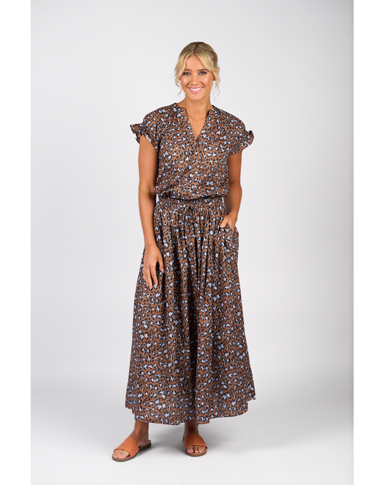 VASSALLI ELASTIC WAIST MAXI SKIRT