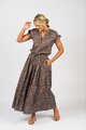VASSALLI ELASTIC WAIST MAXI SKIRT