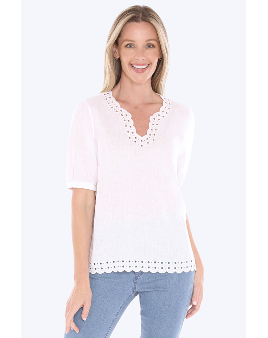 JUMP EYELET DETAIL TOP