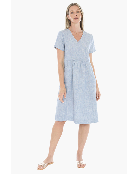 JUMP SIDE BUTTON DRESS