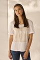 LANIA PEARL STRIPE TOP