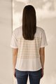 LANIA PEARL STRIPE TOP