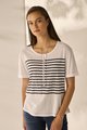 LANIA PEARL STRIPE TOP