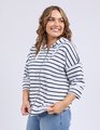 ELM BEACHY STRIPE HOODIE 