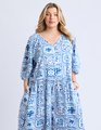 ELM DOLCE TILE MIDI DRESS