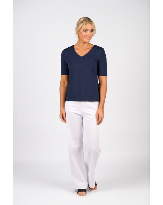 VASSALLI V NECK TOP