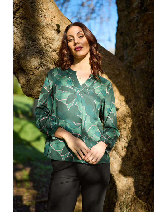NEWPORT EVERGREEN BLOUSE