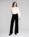 VASSALLI EMPIRE WIDE LEG CORD PANT