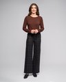 VASSALLI EMPIRE WIDE LEG FULL PONTI PANT