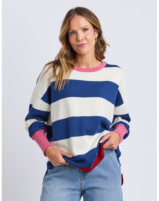 ELM ELVIE BLOCK STRIPE KNIT