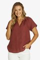 JUMP SHIRRED NECK TOP