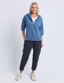 ELM TESSA DENIM LOOK HOODIE