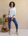 ELM MAZIE STRIPE RINGER SWEAT