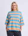 ELM MAZIE BLOCK STRIPE SWEAT