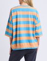 ELM MAZIE BLOCK STRIPE SWEAT