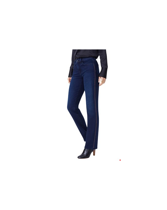 NYDJ MARILYN STRAIGHT JEANS WITH BALL SIDE SEAM TAPE