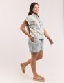 ELM JADE PRINTED DENIM SHIRT