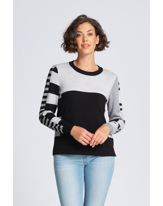 OPTIMUM BLOCK & STRIPE JUMPER