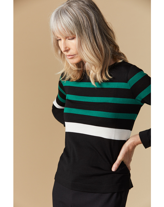 VISAGE BOLD STRIPE SWEATER