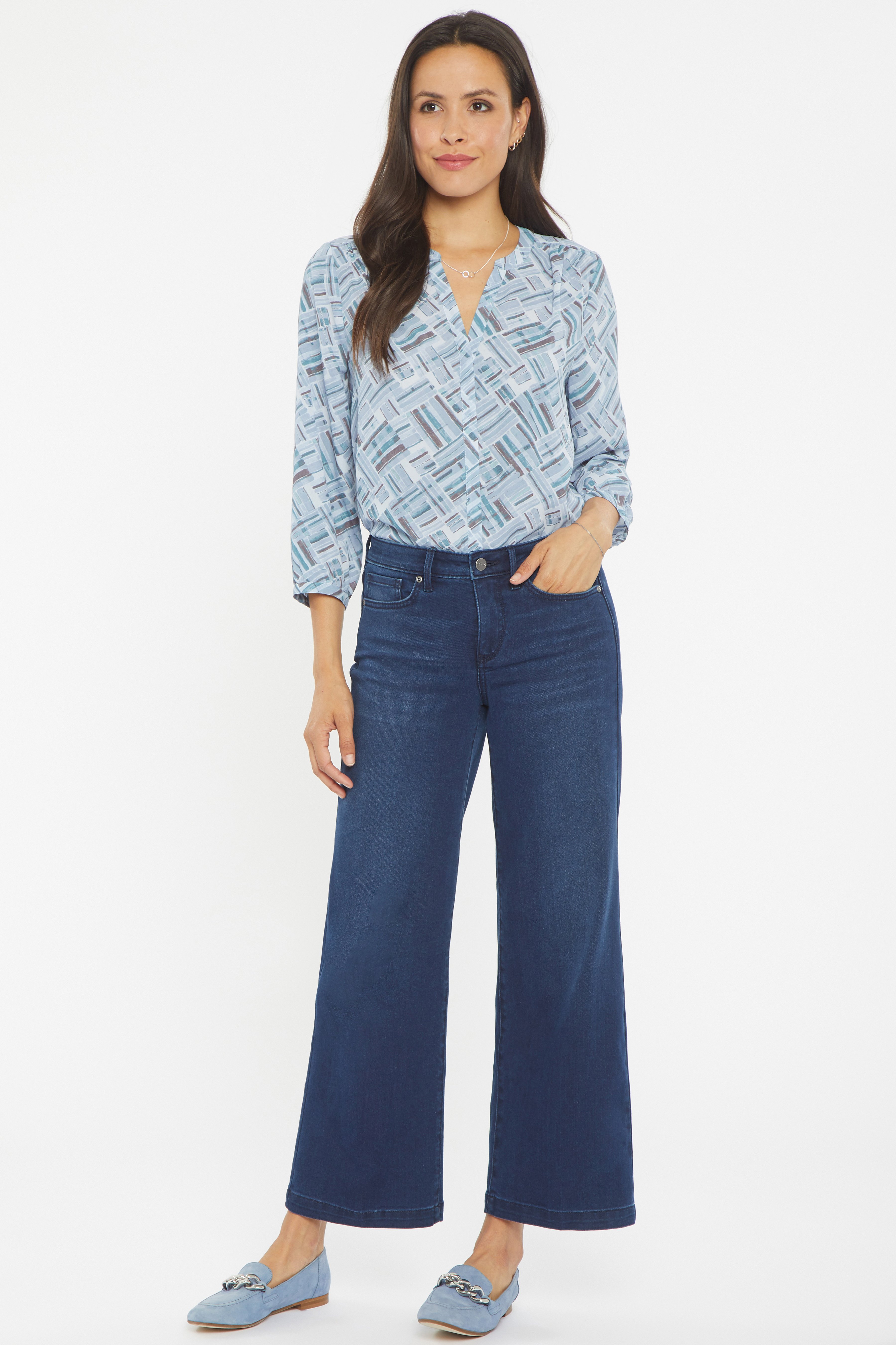 Nydj wide leg discount jeans