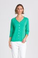OPTIMUM V NECK SWEATER WITH FRONT BUTTON DETAIL.