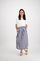 VASSALLI PULL ON MID LENGTH SKIRT WITH POCKETS