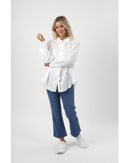 KNEWE RUFFLE SHIRT