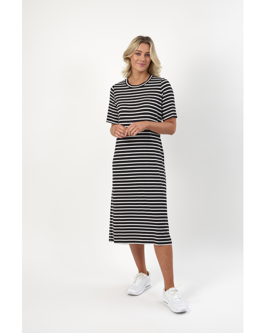 KNEWE STRIPE SEQUEL DRESS