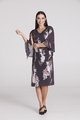 OBI BABYLON CREPE CAPE DRESS