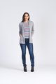 ROYAL MERINO L/S OPEN FRONT LONGLINE CARDI