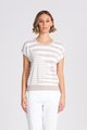 OPTIMUM RANDOM STRIPE CAP SLEEVE TOP