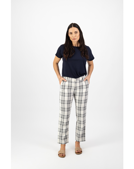 VASSALLI SLIM LEG 7/8 PANT WITH FLY