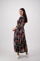 VASSALLI LONG DRESS WITH ELBOW LENGTH SLEEVE