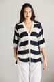 LANIA LIVI STRIPE CARDIGAN