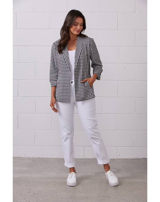 NEWPORT DREW CHECK BLAZER